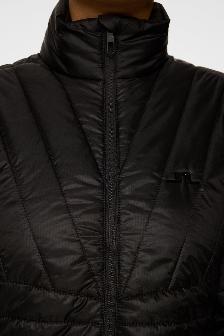 marmorerad quiltad jacka