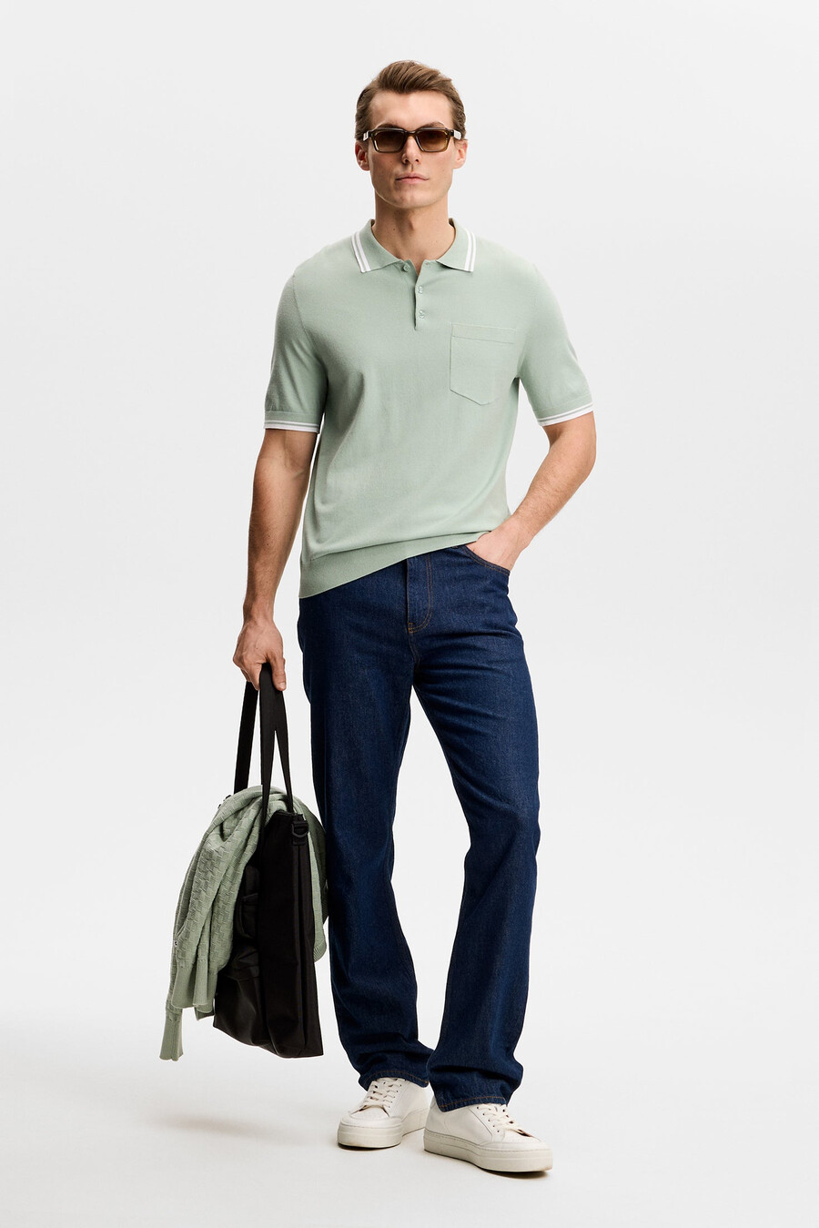 ramon stickad kortärmad polo