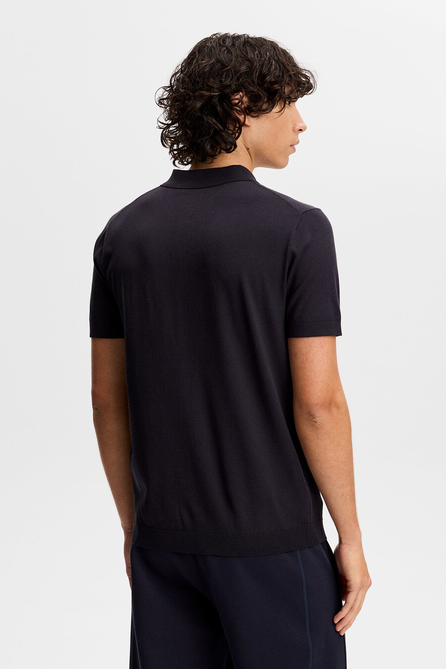 ridge stickad polo