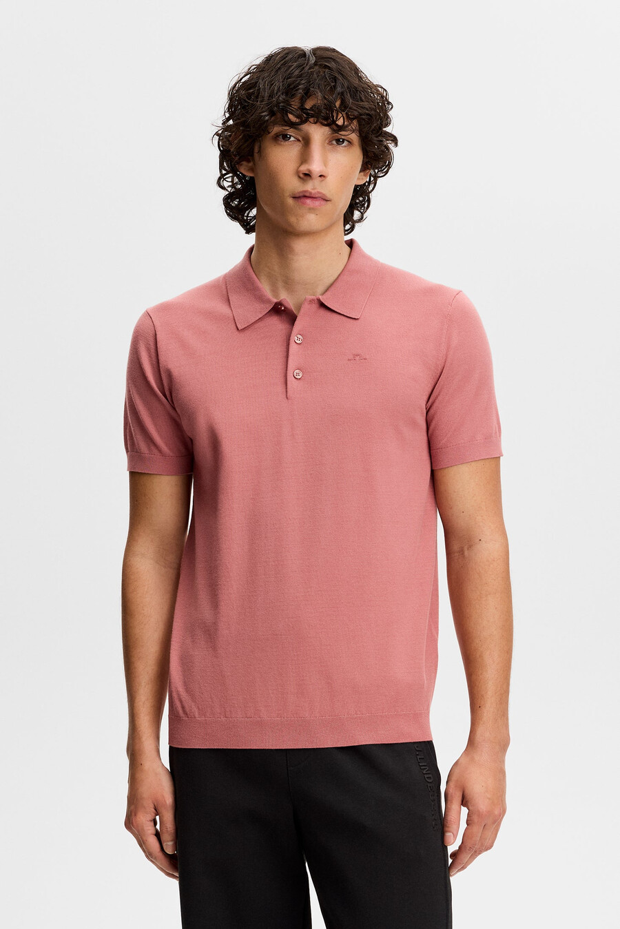 ridge stickad polo