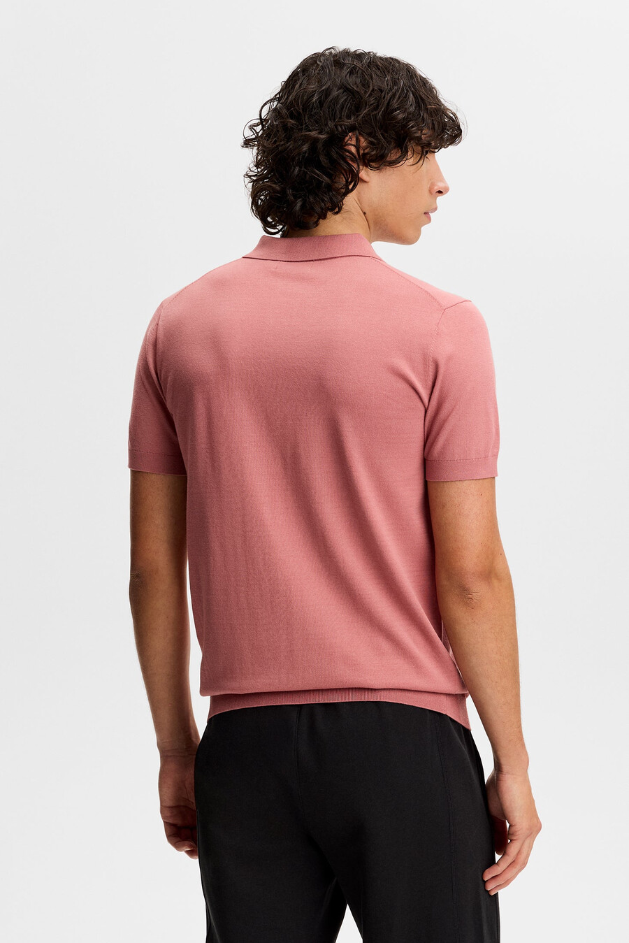 ridge stickad polo