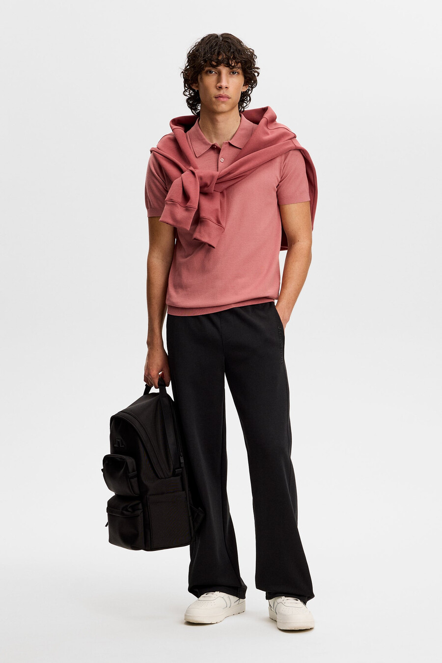 ridge stickad polo