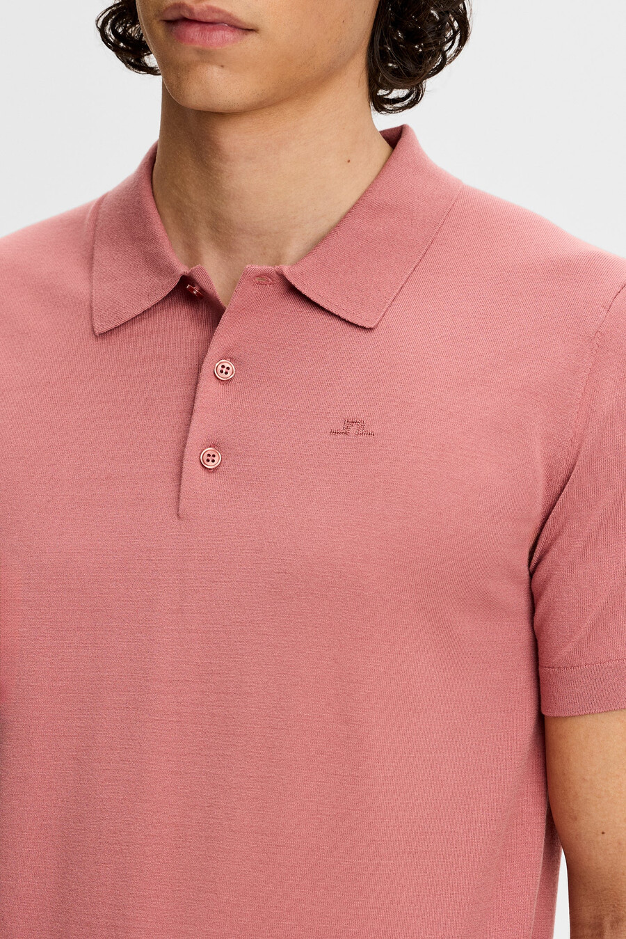 ridge stickad polo