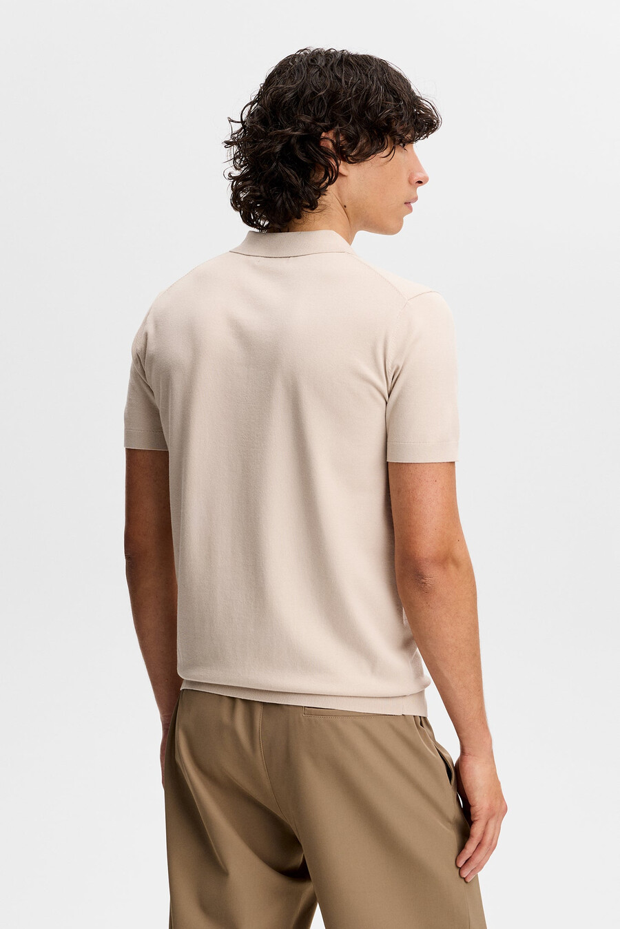 ridge stickad polo