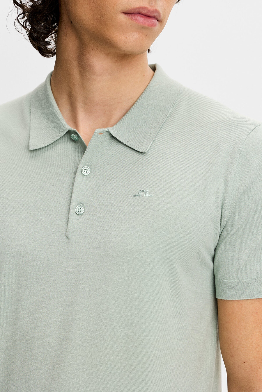 ridge stickad polo