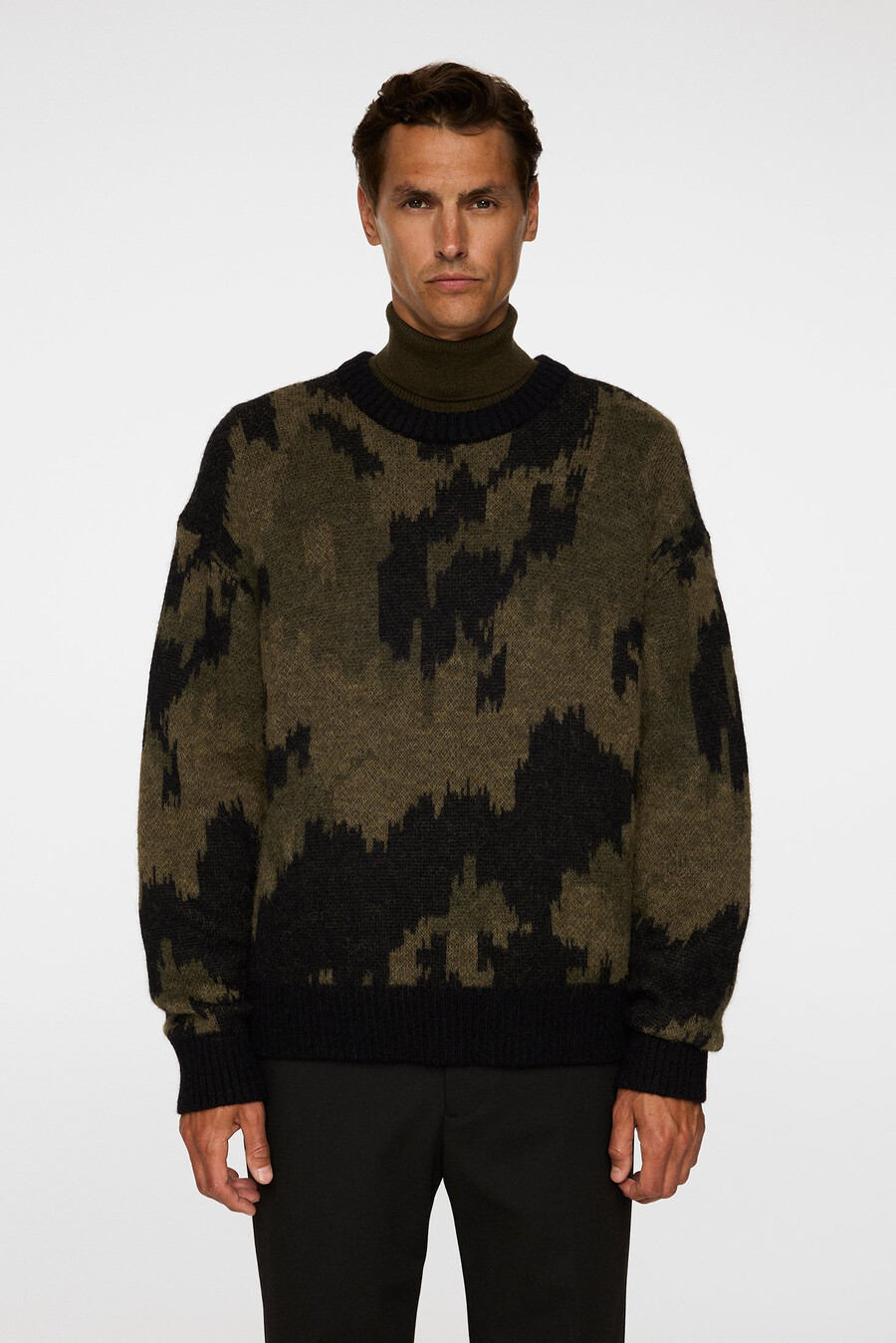 nate graphic jacquard stickad