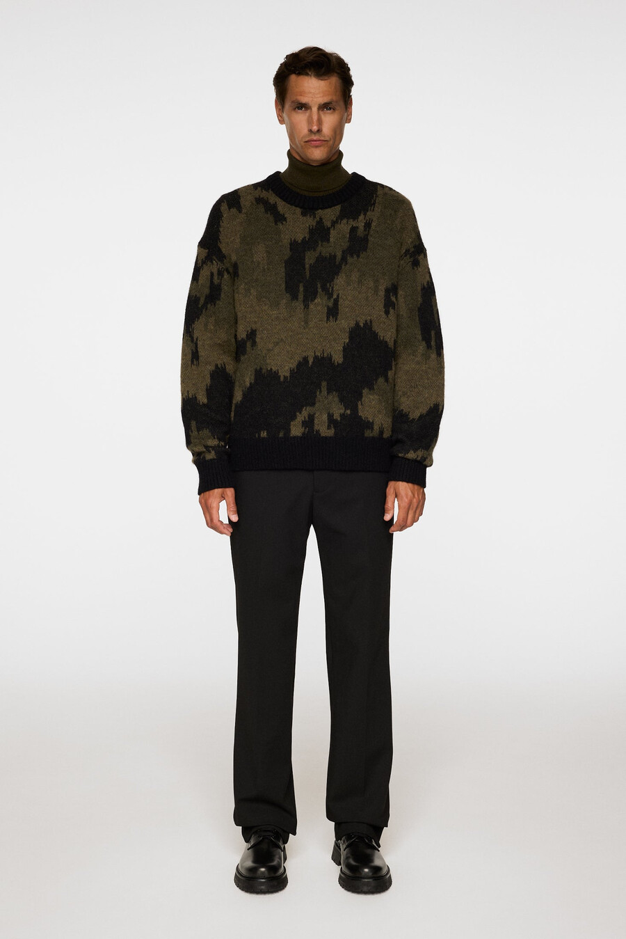 nate graphic jacquard stickad