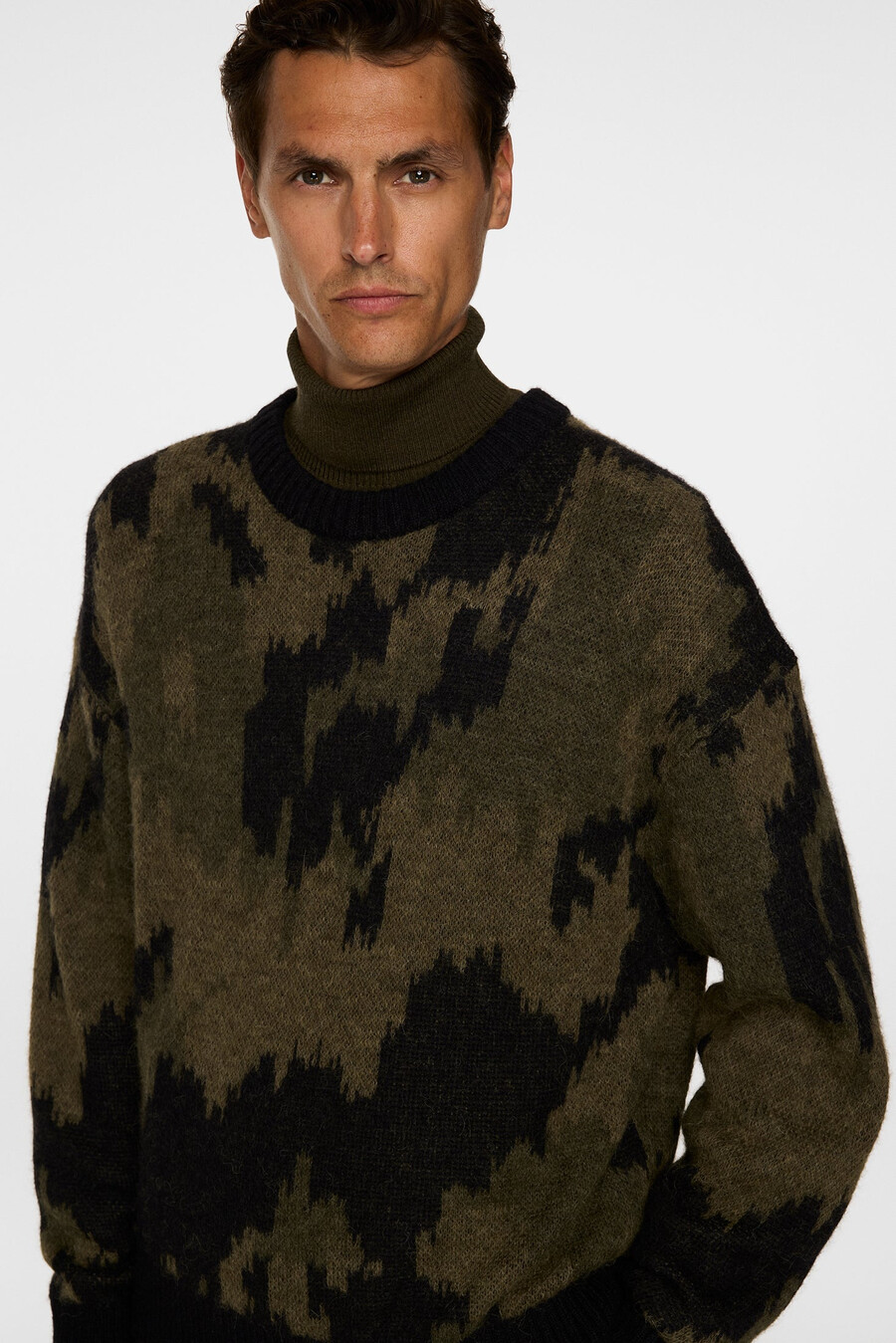 nate graphic jacquard stickad