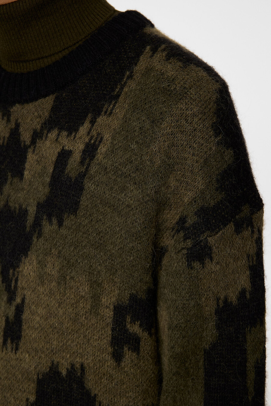 nate graphic jacquard stickad