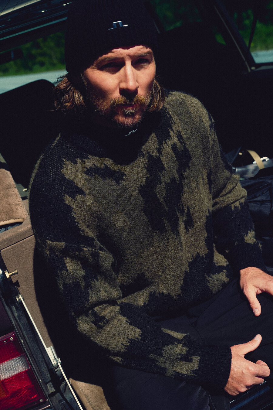nate graphic jacquard stickad