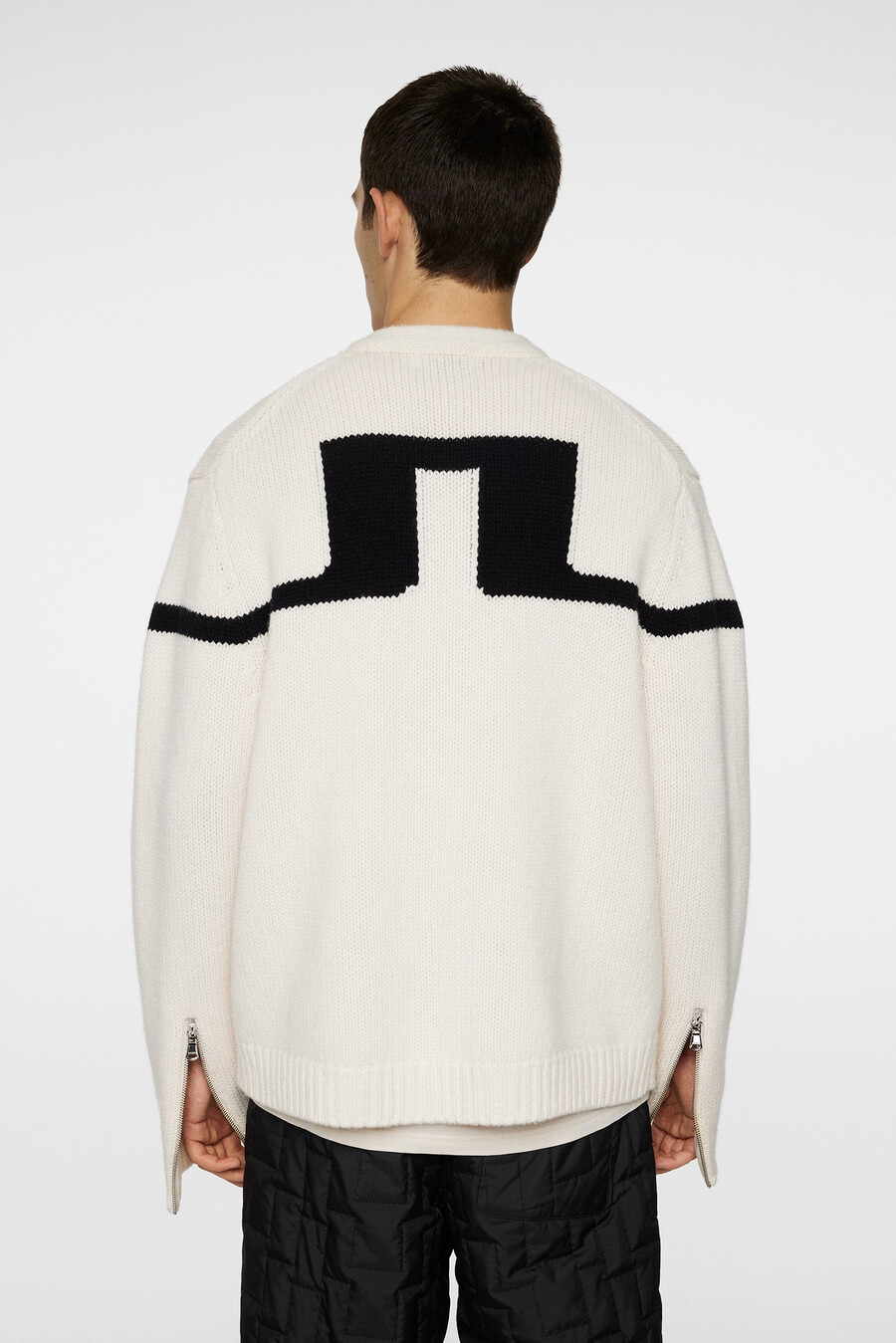 kessler biker zip stickad