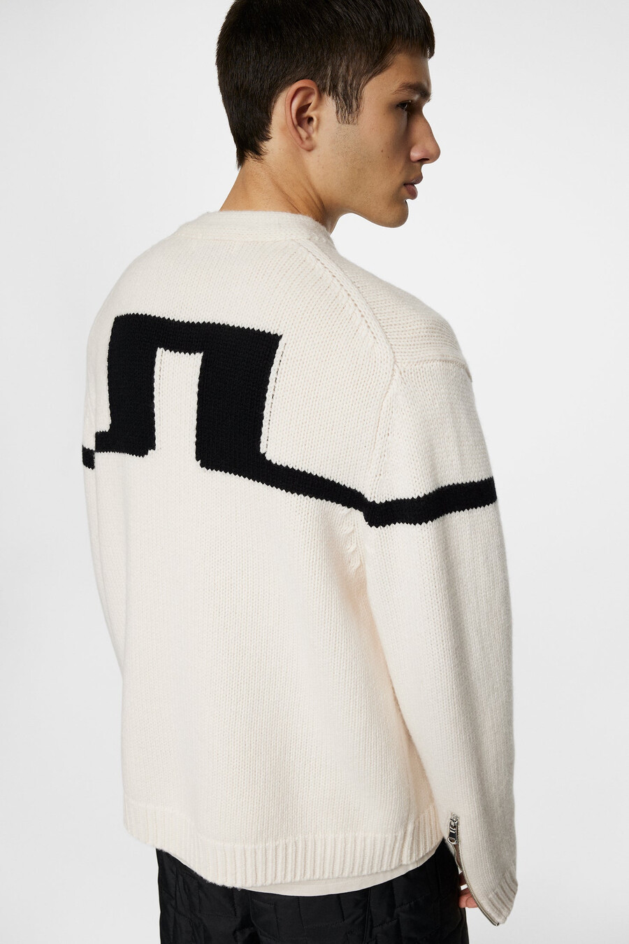 kessler biker zip stickad