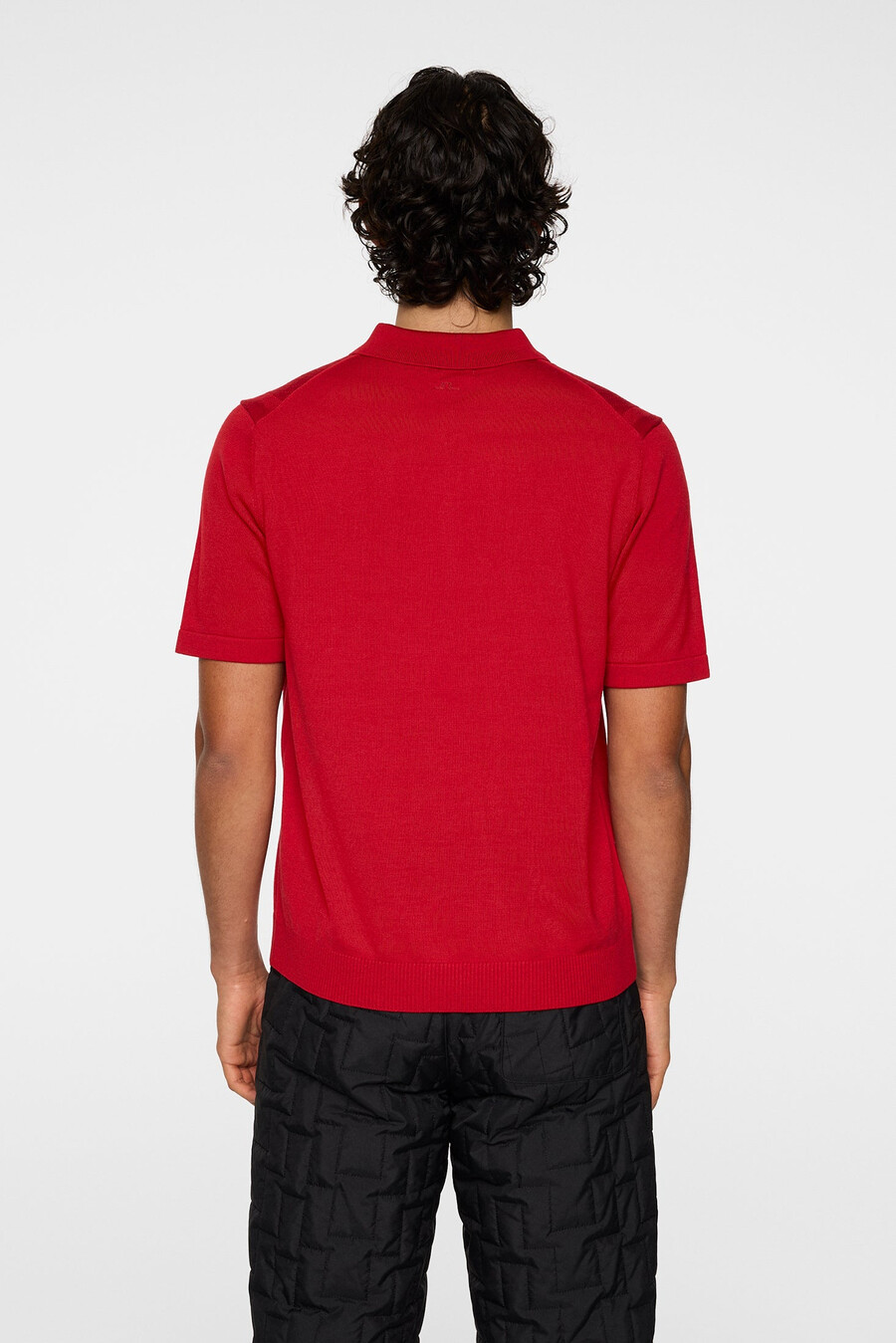 remy structure zip stickad polo