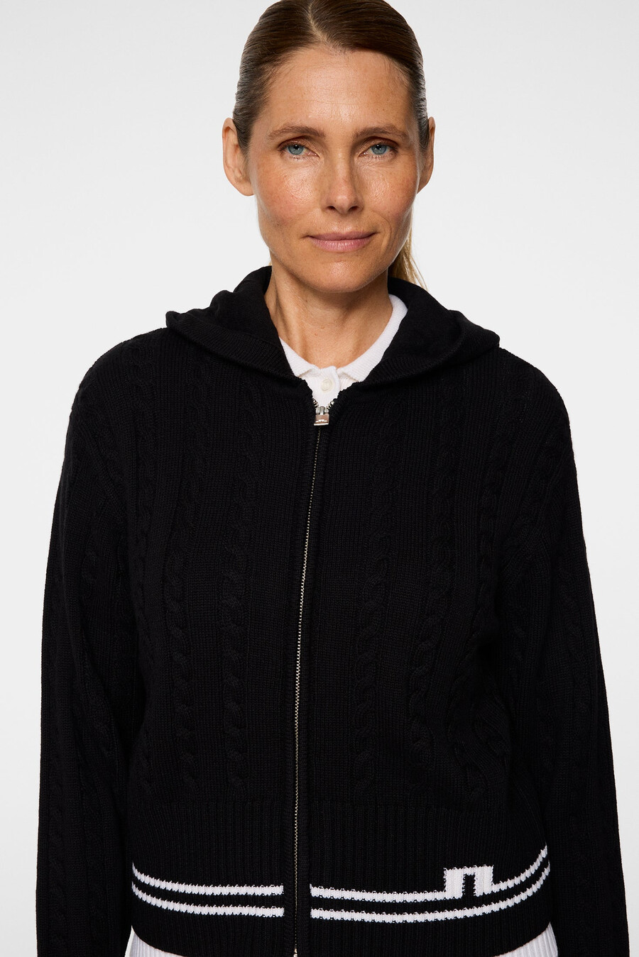 camilla kabelstickad ullhuva