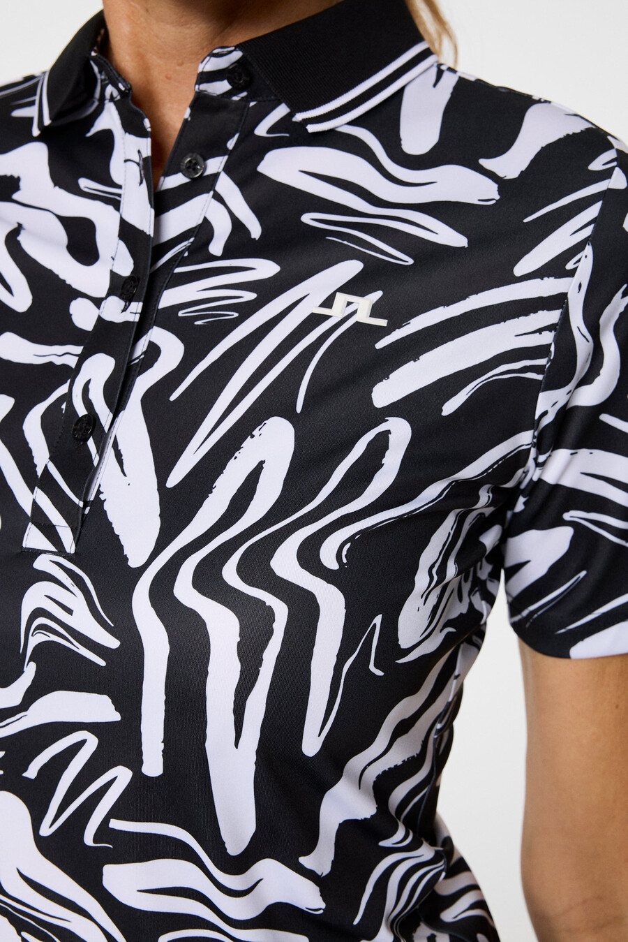 georgia print polo