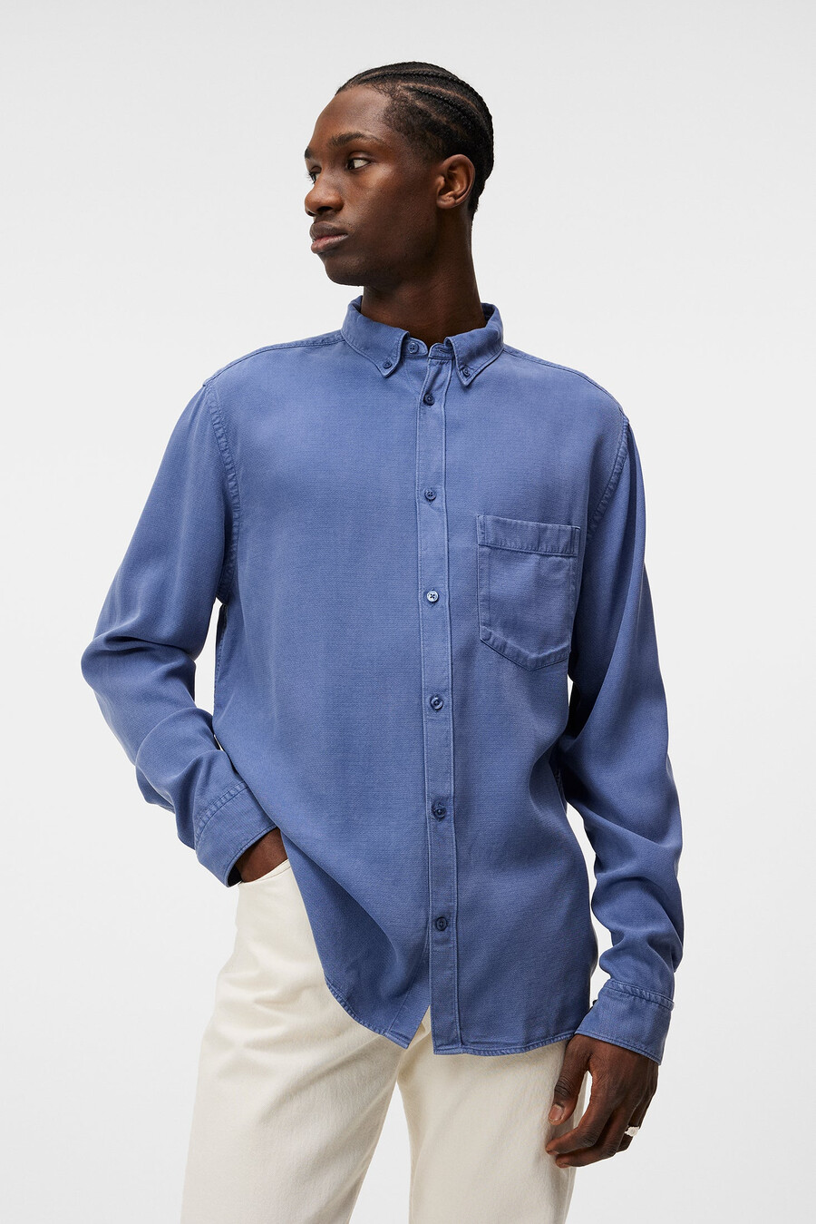 reg ls structure tencel-skjorta