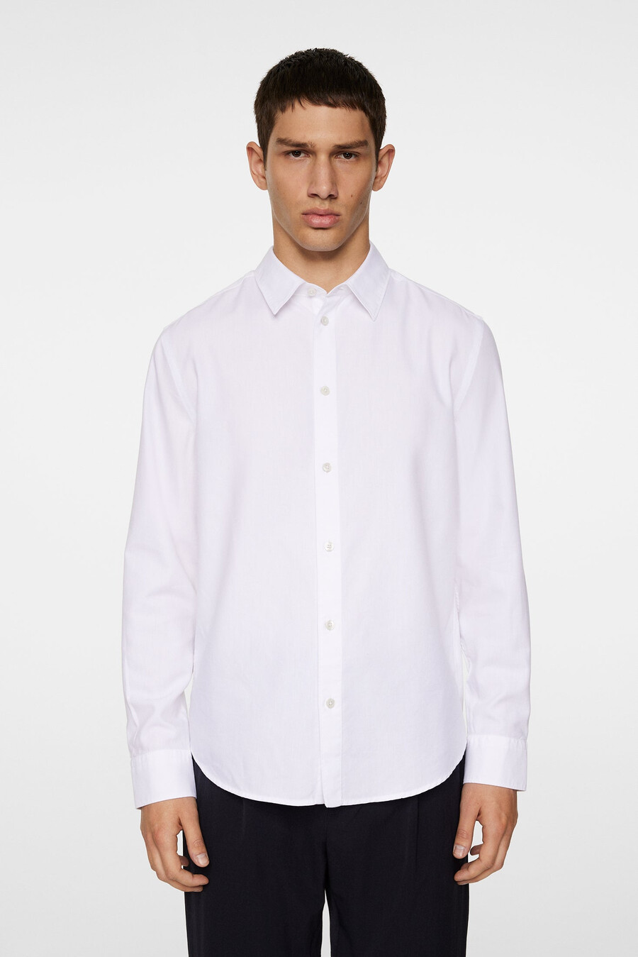 slim ls-skjorta i bomullstencel