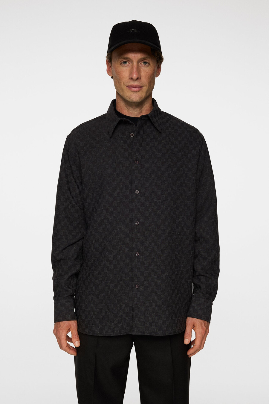 reg ls jacquard-skjorta