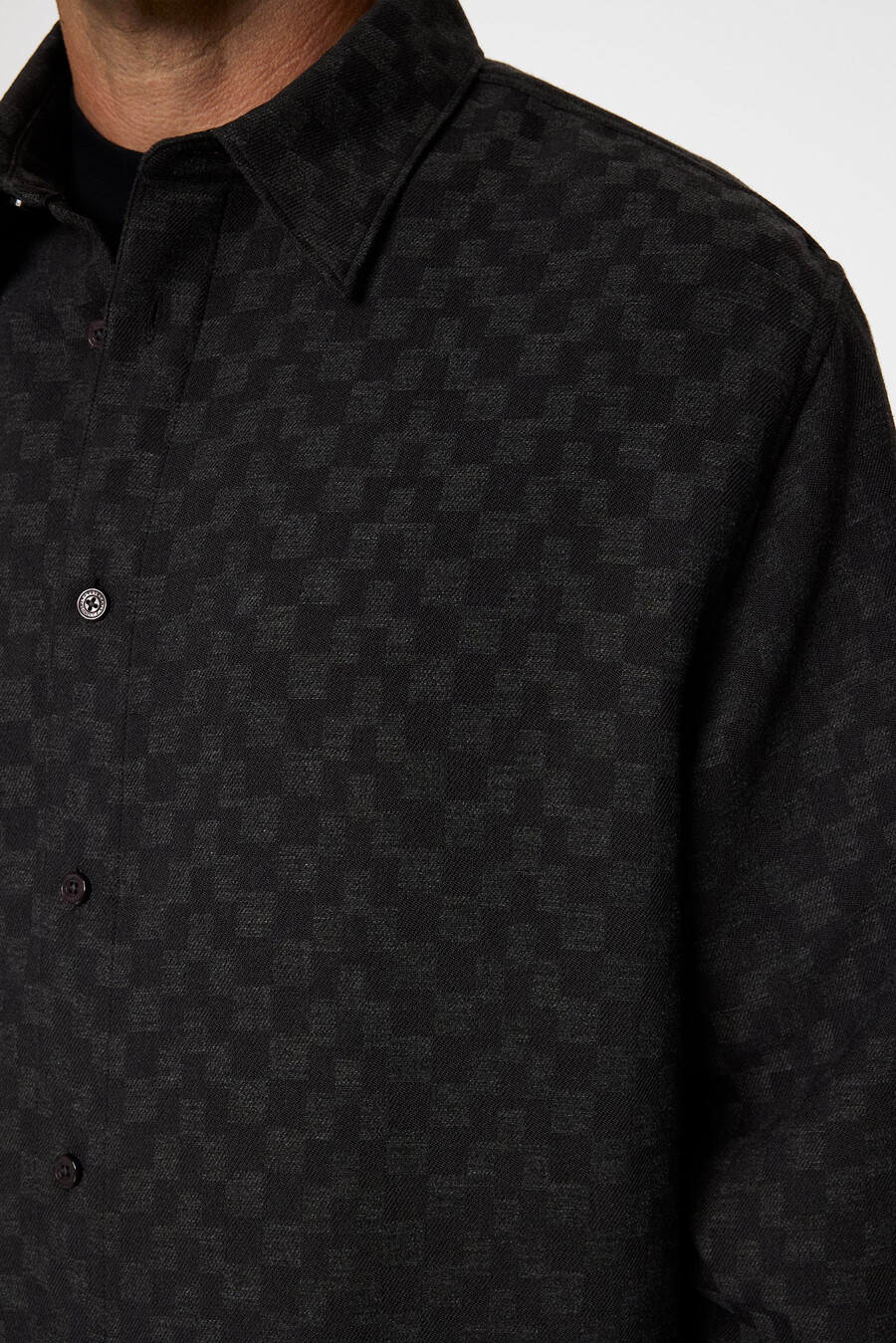 reg ls jacquard-skjorta