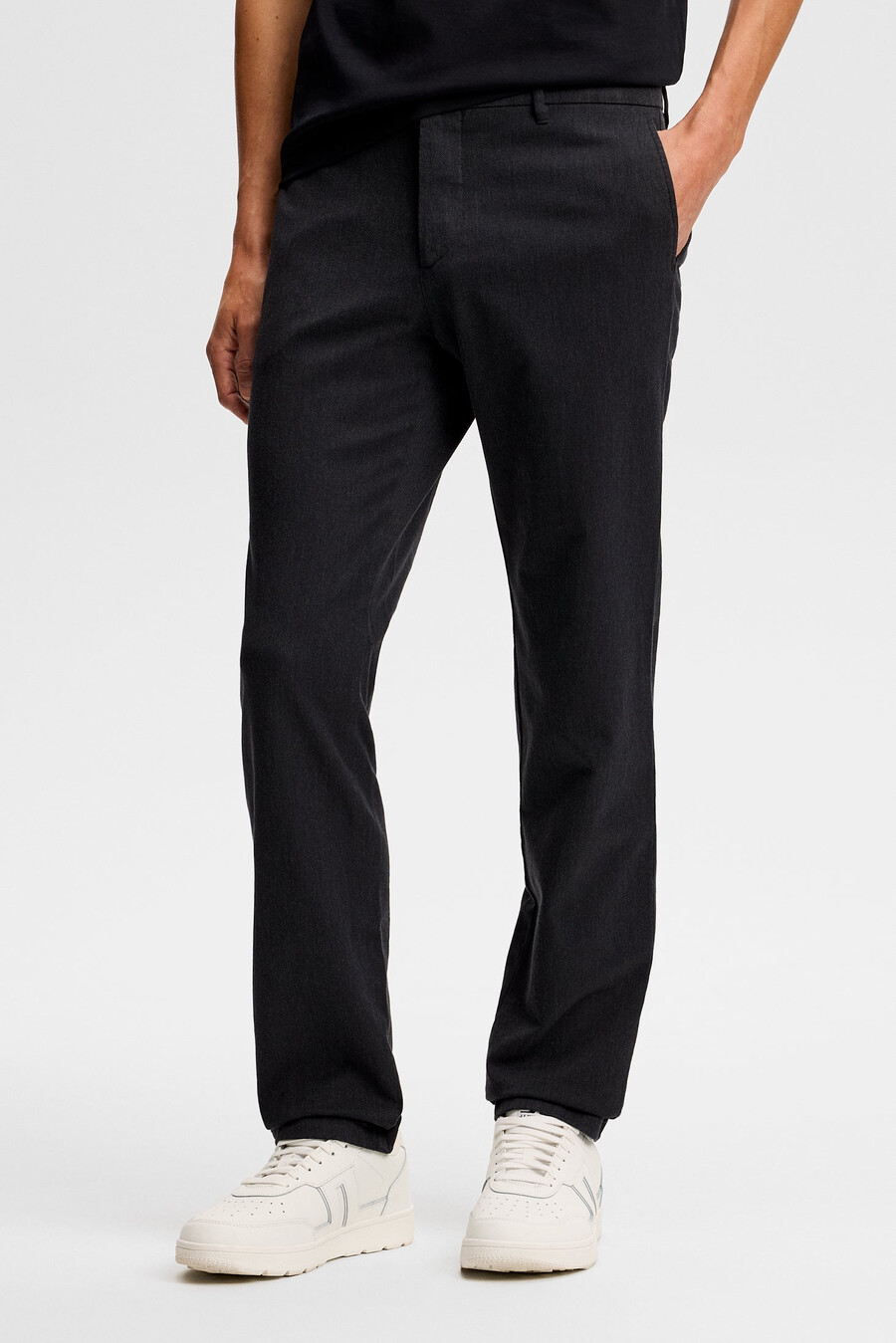cheddarfärgade flanellbyxor i twill
